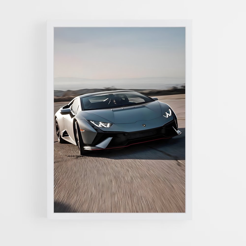 Poster Huracan de tecnica – affiche Lamborghini (vue 3)